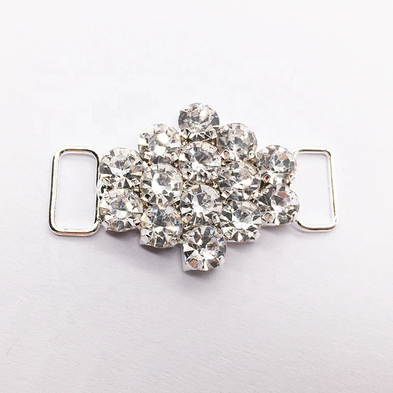 fashion crystal 4.5cm centre rhinestone bikini buckle for swimming wear