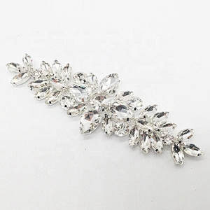 fashion latest design blingbling crystal engagement wedding jewelry rhinestone applique