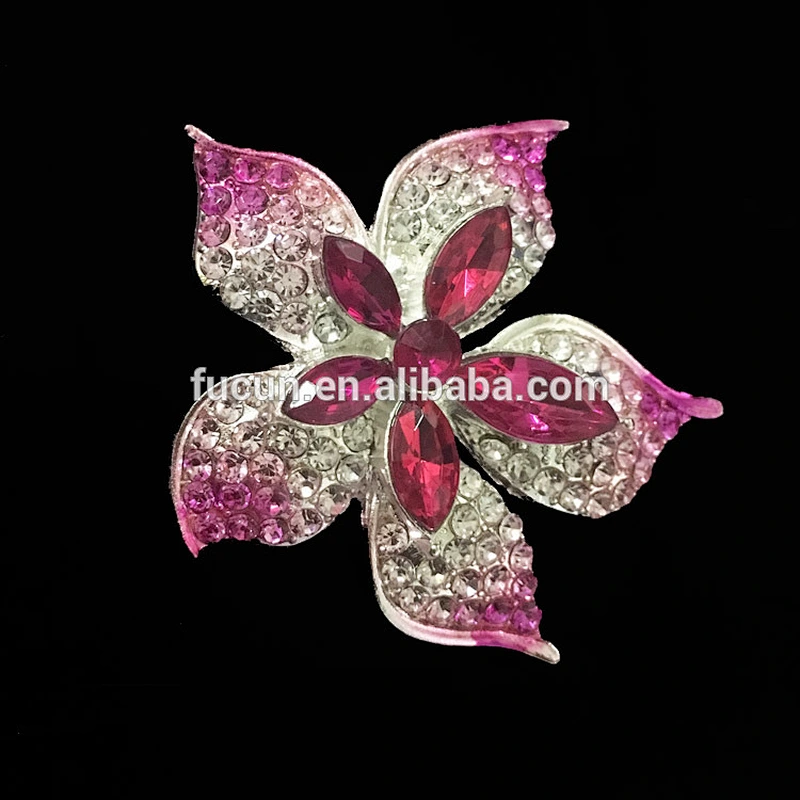 2020 new style Colorful flower rhinestone brooch in bulk