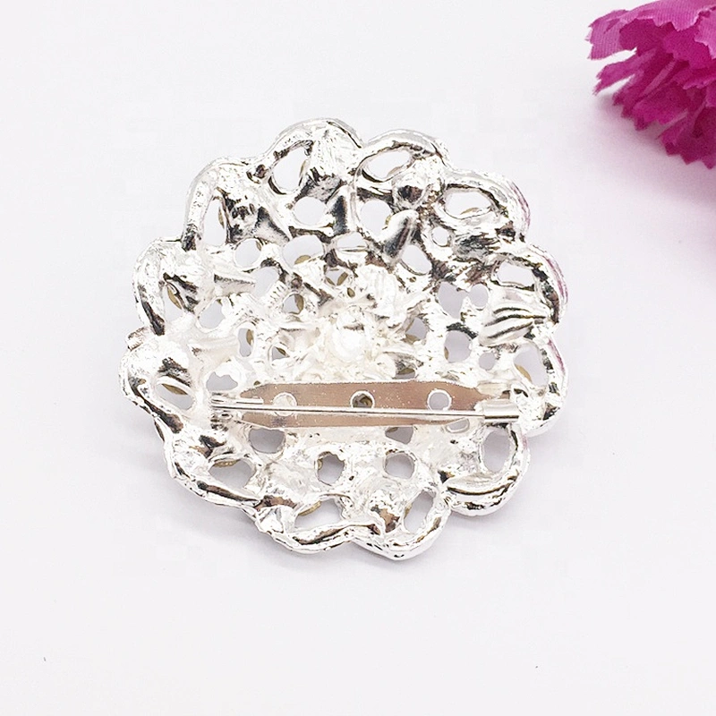 high-quality flower design decoration durable rhinestone brooch