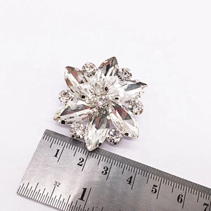 Hot Style Sexy Women Rhinestone Shoe Accessories Diamonds Rhinestone Flower Shoe Buckle Clip