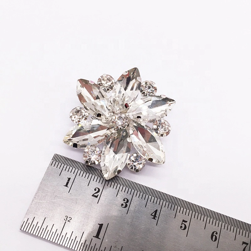 Hot Style Sexy Women Rhinestone Shoe Accessories Diamonds Rhinestone Flower Shoe Buckle Clip