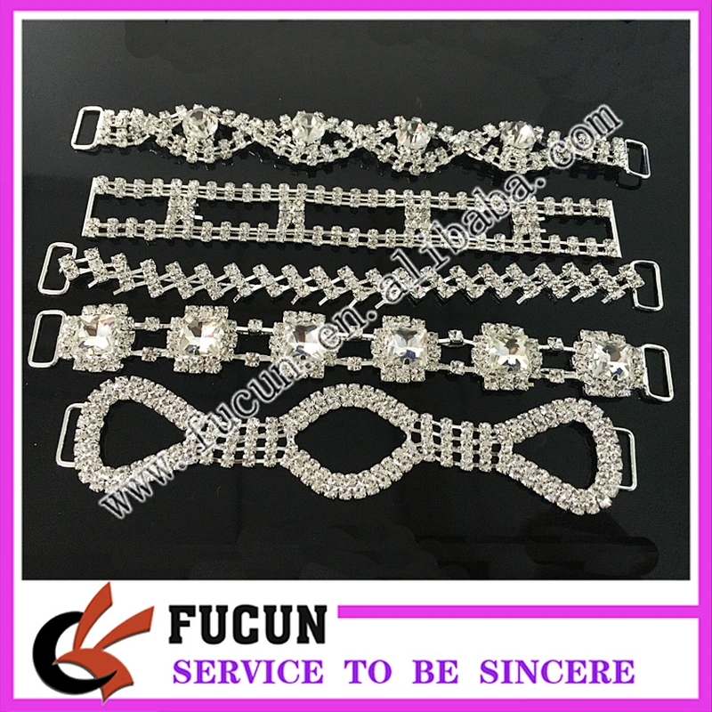 fashion crystal bikini clasps mental bikini swimwear connector for sale