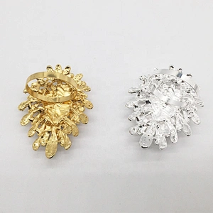 High quality wedding table accessories luxurious floral rhinestone jewelry silver metal napkin holder
