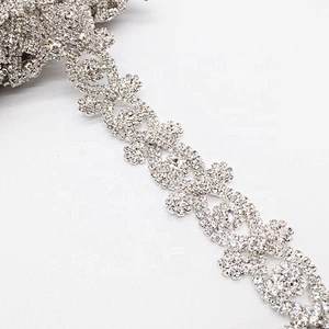Gorgeous floral headband women rhinestone jewelry hairband chain ornaments bridal trims for wedding