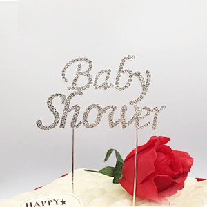 Baby Party Supplies Funny Baby Shower Shaped Cake Topper Cake Centerpiece Decorations Favors