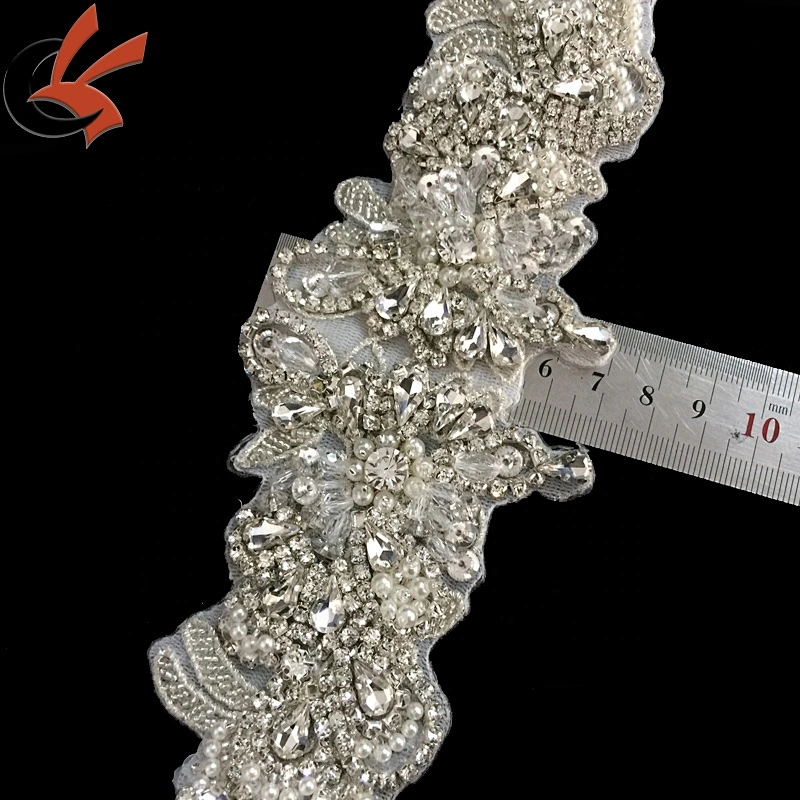 Wedding Dresses Sash Rhinestone Applique DIY Bling Bridal Wedding Crystal Belt