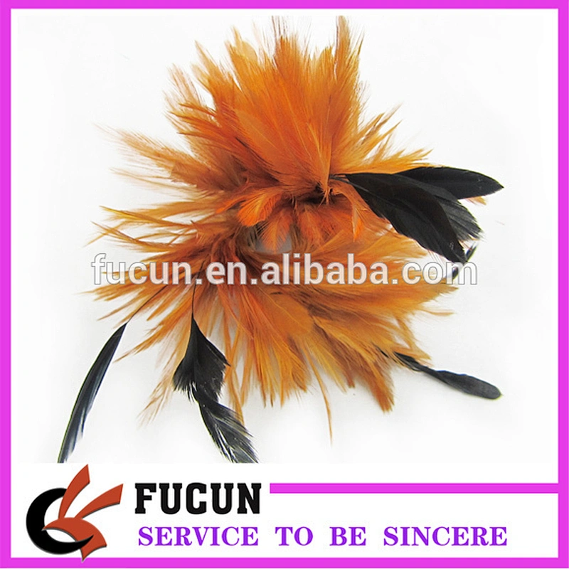 lady party wedding bridal fascinator feather net hair clip accessory