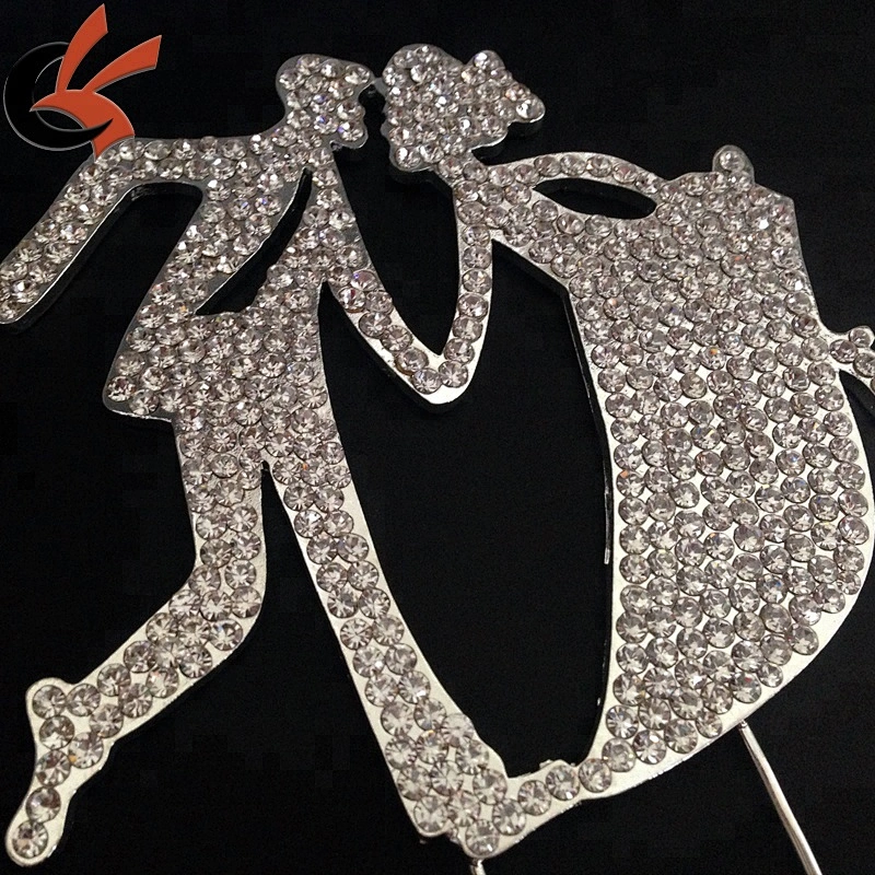 Mr and Mrs Wedding Rhinestone Cake Topper Decoration