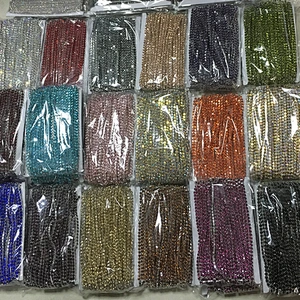 ss8,ss12,ss16,ss18 Sparly sew on silver crystal rhinestone cup chain strass trimming for dress decoration