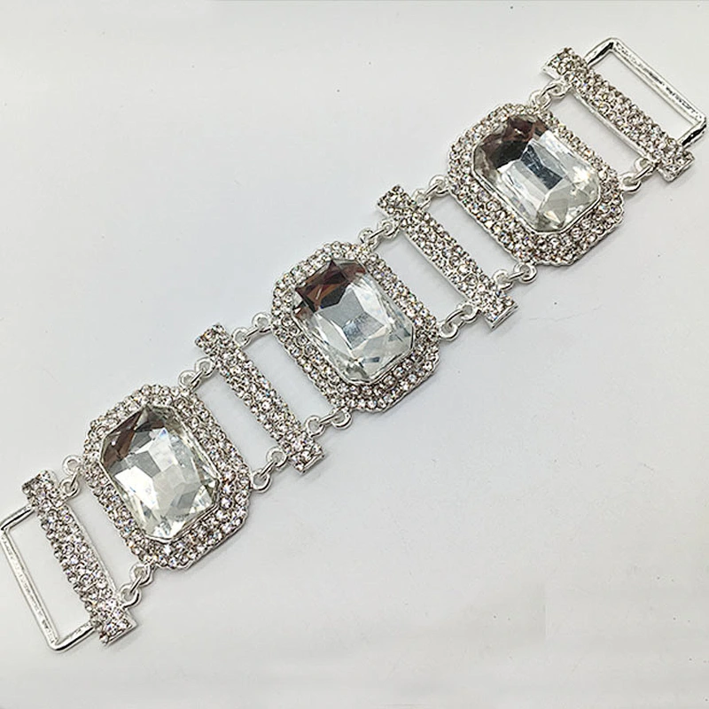 Wholesale Swimwear Rhinestone Diamante  Bikini Connector in buckle