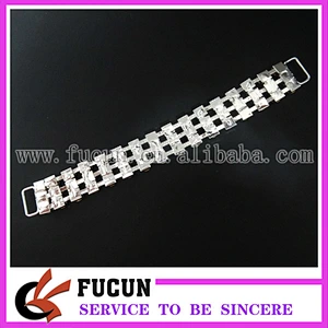 stunning wholesale crystal rhinestone connector for bikini side connector