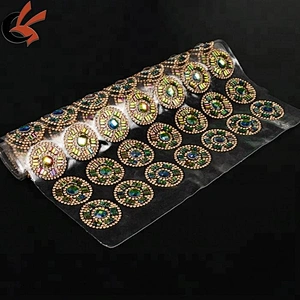 2018 High Quality Hot Fix Resin Rhinestone Mesh Trimming