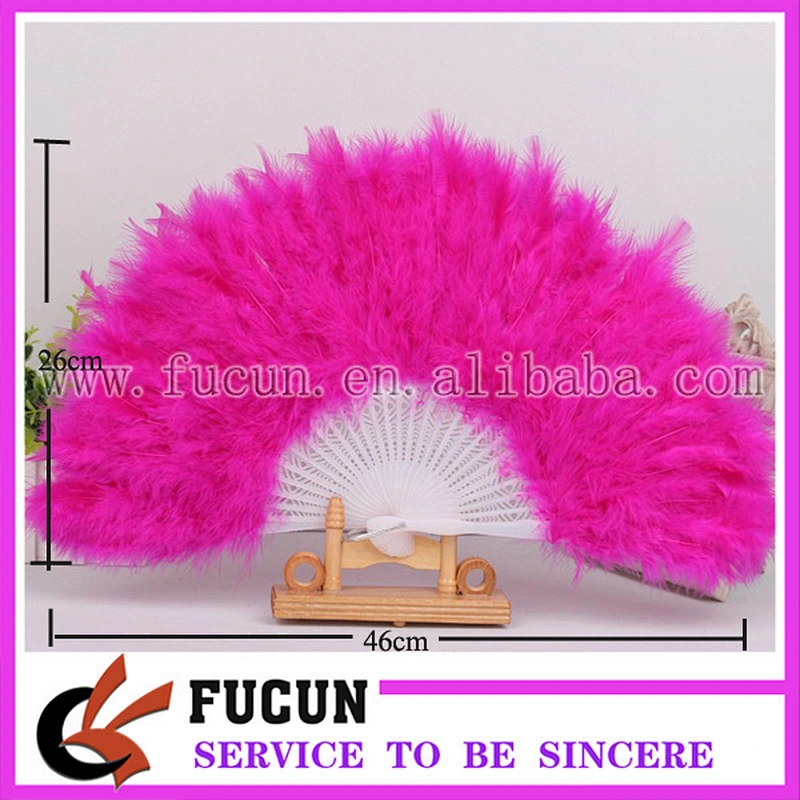 28 pieces plastic skeleton dancing white feather fan