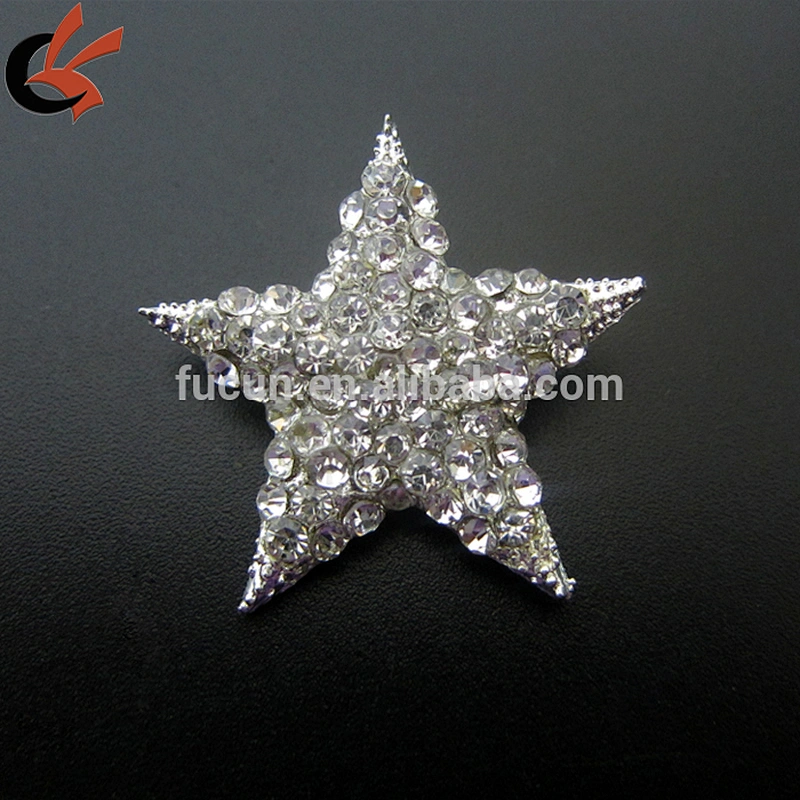 30*30mm little rhinestone star brooch for decoration