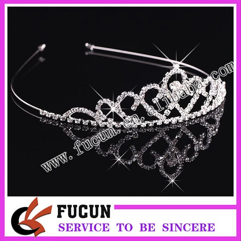 Fashion Single Cut Diamond Wedding Tiara Bling Rhinestone Princess Crown Wholesale Victorian Jewelry Crown Tiaras