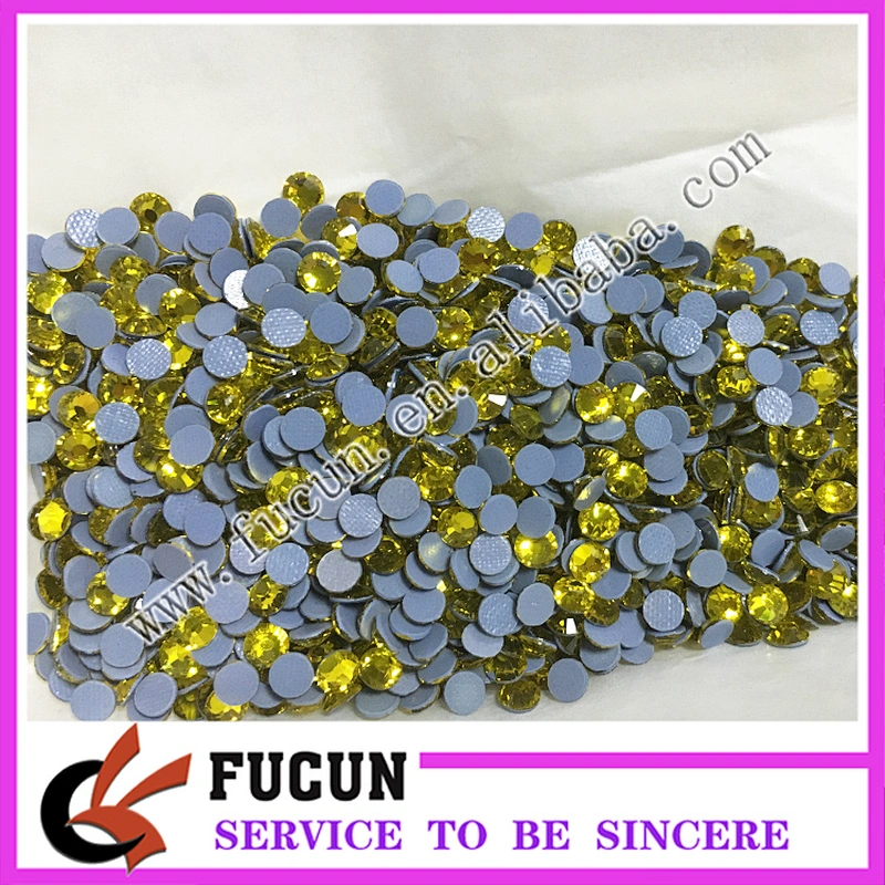 colorful Korean flat back hot fix rhinestone for garment