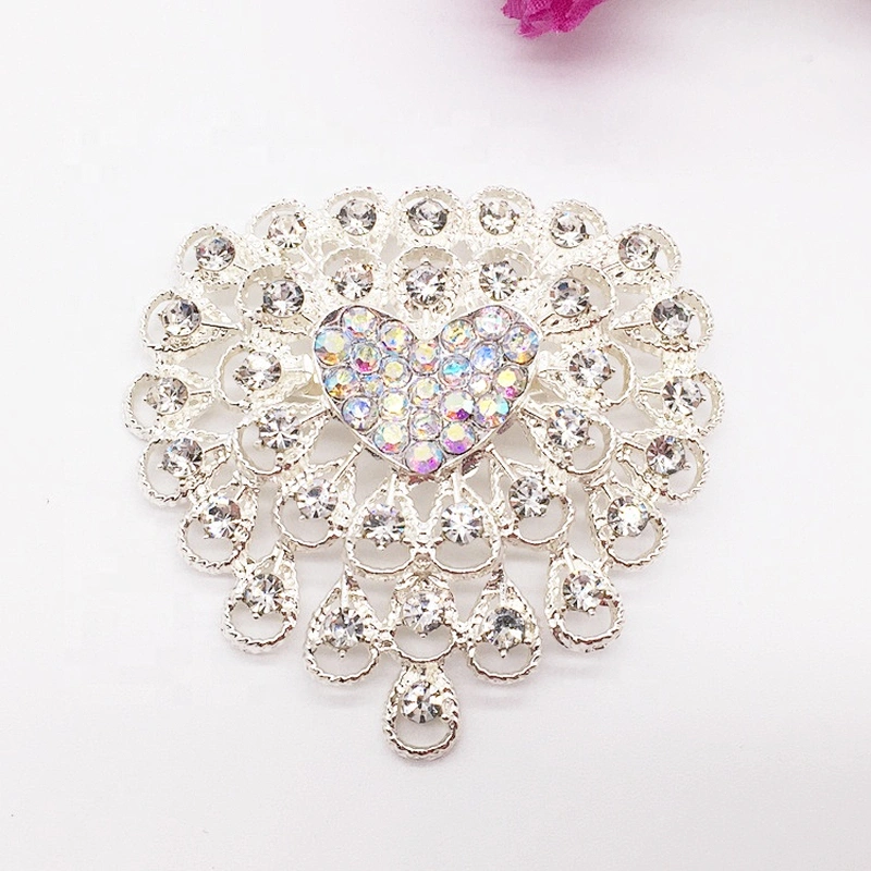 2019 latest fashion lace design brooch electroplating craft women accessory fabric brooches