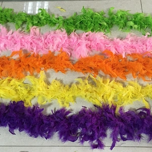 2 meters christmas stage decoration christmas party red colored artificial turkey ruff feather boa