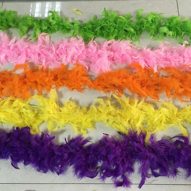 2 meters christmas stage decoration christmas party red colored artificial turkey ruff feather boa