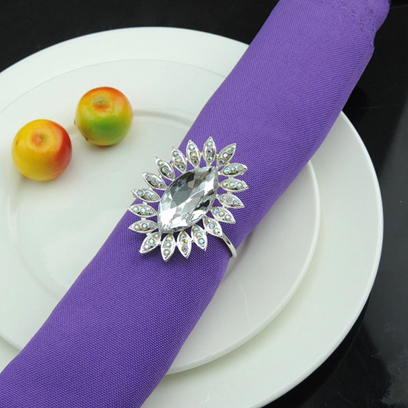 China Factory Made Table Accessories Crystal Napkin Holder Wedding Table Dinner Decor