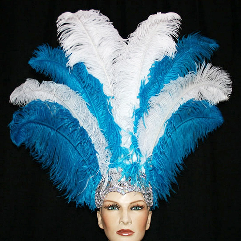 Factory direct sell ostrich feathers size 50-55cm fluffy plume white ostrich feather