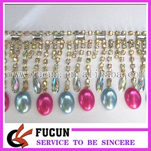 fashion wholesale rhinestone trim for clothes