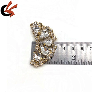 Unique clear crystal rhinestone appliques for shoes decoration