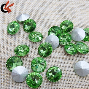 alibaba wholesale point back round crystal without hole or without hole