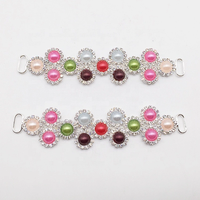 Fashion jelly women swimming wear assorted colored pearl beads bikini connector