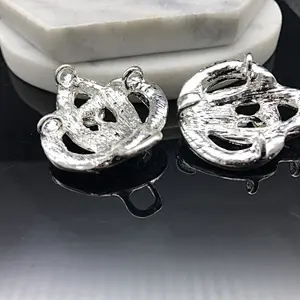 35MM*95MM wholesale metal charm wedding invitation ribbon rhinestone pair buckles sliders