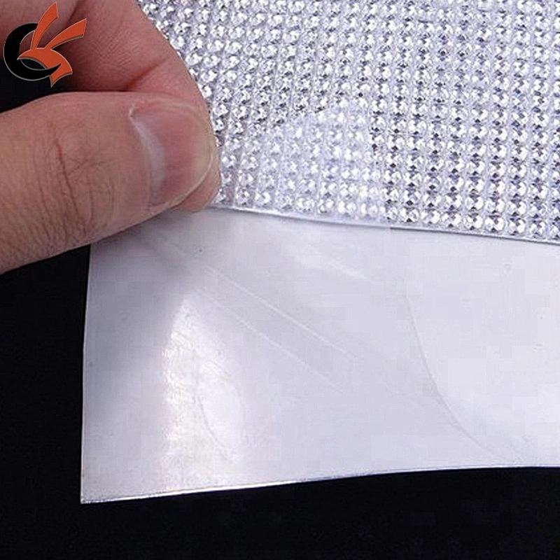 high quality clear round shape resin rhinestone sheet sticker