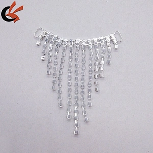 2019 Sparkly Crystal Rhinestone Fringe Connector