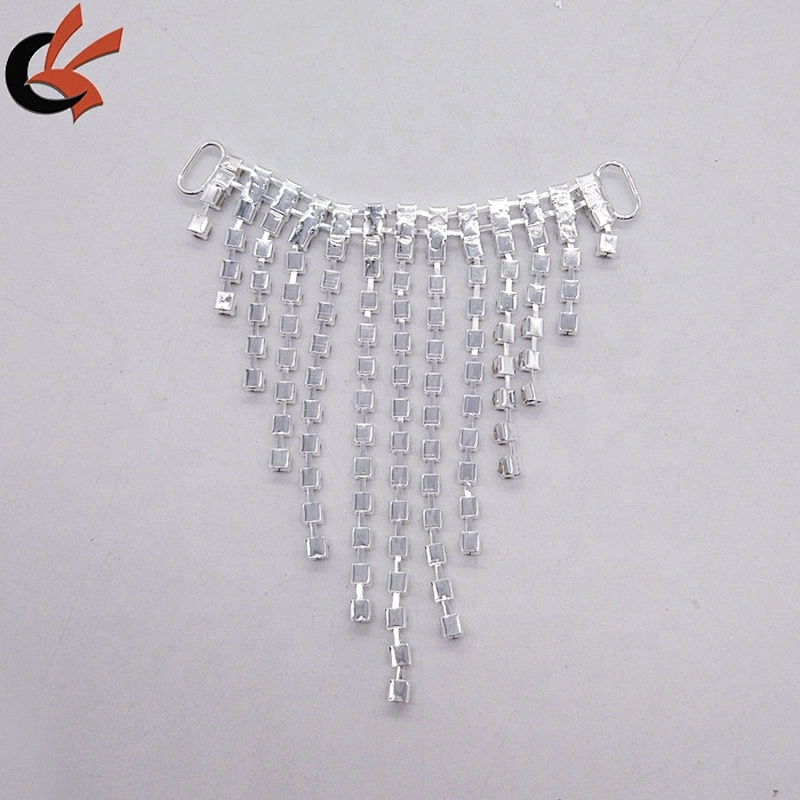 2019 Sparkly Crystal Rhinestone Fringe Connector