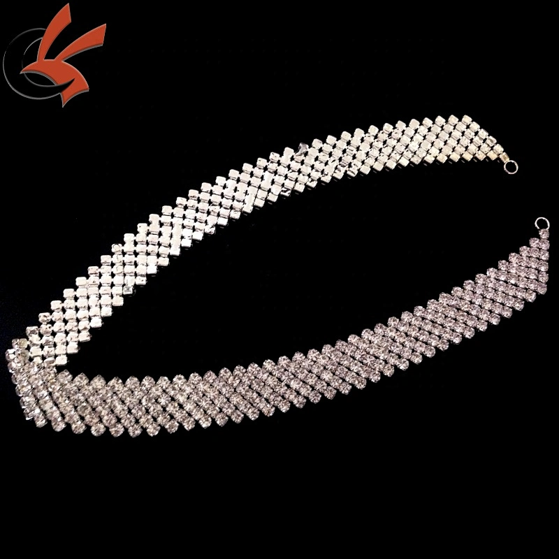 Craft Rhinestones Crystal Chain Trim Costume Applique Ribbon Trim