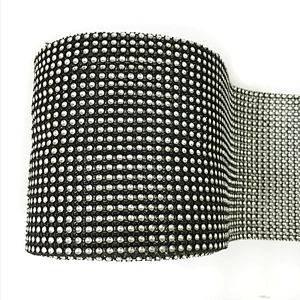 Bling Various Color wedding decoration Rhinestone trimming Mesh for clothing