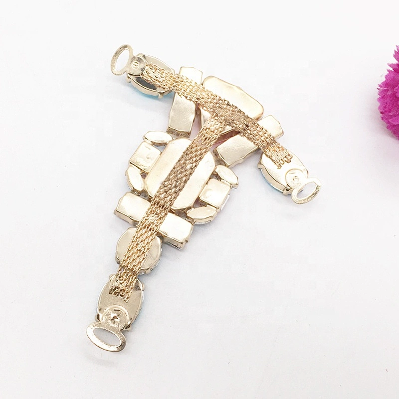 Newest shoe decoration buckles with mix colors rhinestone for women sandal ornament