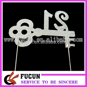Fashion 21 birthday crystal rhinestone cake topper party decorations