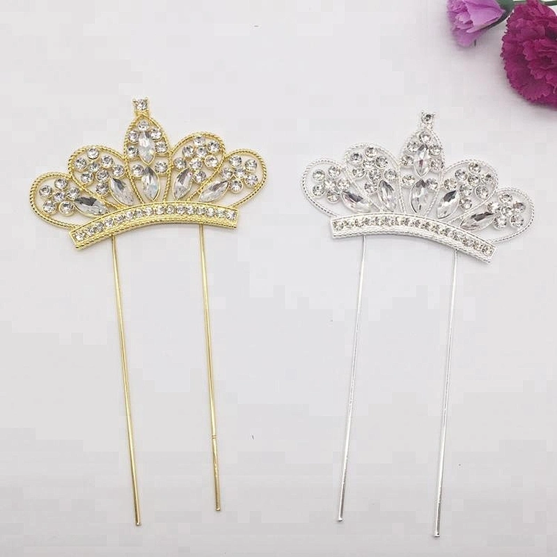 Birthday Rhinestone Tiara Crown Cake Topper for fiesta party decorations