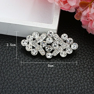 Ribbon slider wedding party rhinestone closure clasp buckles