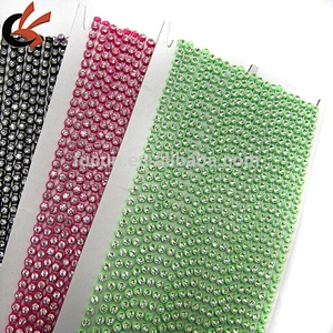 green base,crystal rhinestone plastic rhinestone banding whole