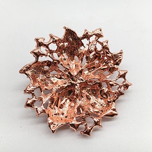 2019 fashion jewelry rose gold plating color rhinestone flat back brooch