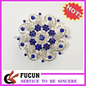 Fancy Crystal Flower Bridal Brooch Bouquet Women Rhinestone Brooch Pin