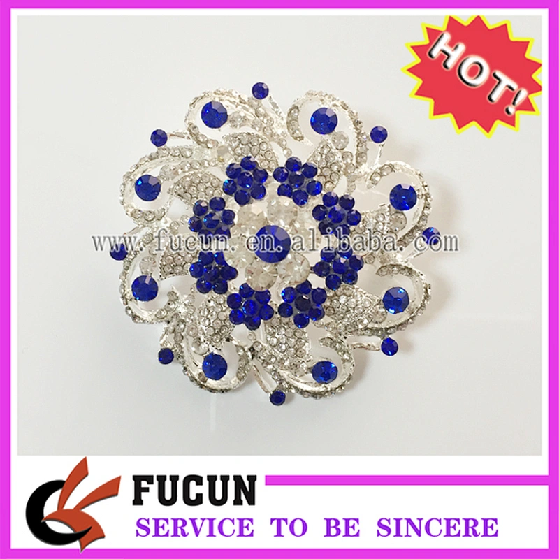 Fancy Crystal Flower Bridal Brooch Bouquet Women Rhinestone Brooch Pin