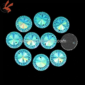 Sparkly Glitter Flatback Round 12mm Faux Resin Stones