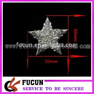 30*30mm little rhinestone star brooch for decoration