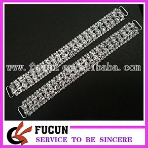 wholesale crystal rhinestone closure clasp diamante connectors for swimwear