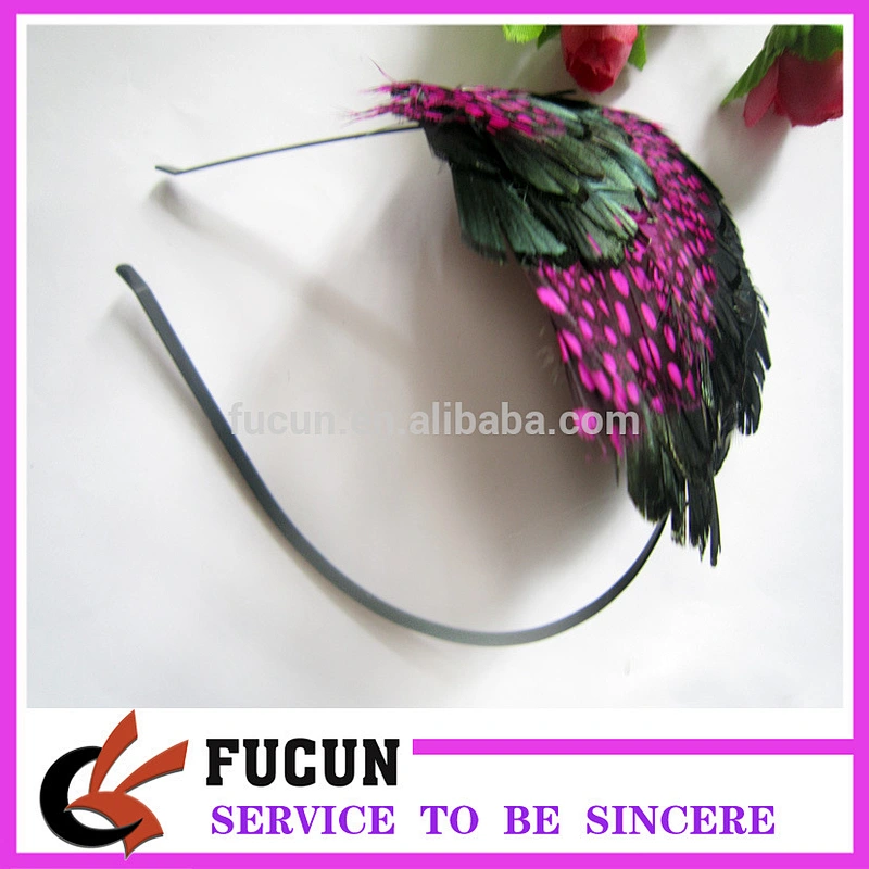 cheaper fashion mixed colour womens feather headbands china wholesale