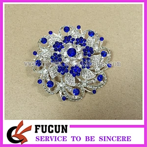 Fancy Crystal Flower Bridal Brooch Bouquet Women Rhinestone Brooch Pin