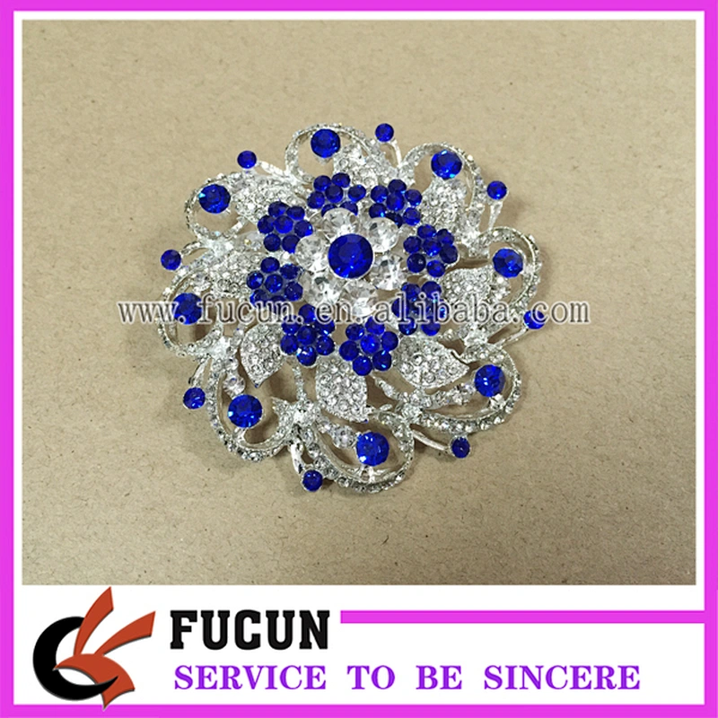 Fancy Crystal Flower Bridal Brooch Bouquet Women Rhinestone Brooch Pin
